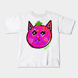 mow cat Kids T-Shirt